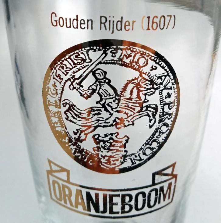 Oranjeboom Gouden Rijder (1607) Bierglas, Verzamelen, Biermerken, Zo goed als nieuw, Glas of Glazen, Oranjeboom, Ophalen of Verzenden