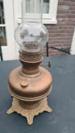 Antieke koperen olielamp, Antiek en Kunst, Antiek | Lampen, Ophalen