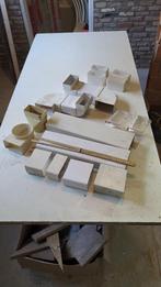 Rechthoekige kunststof kanaal met diverse hulpstukken, Doe-het-zelf en Verbouw, Ophalen of Verzenden, Gebruikt, Ventilator en Afzuiger