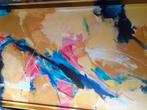 abstract schilderij Beb Mulder Leeuwarden, Antiek en Kunst, Ophalen