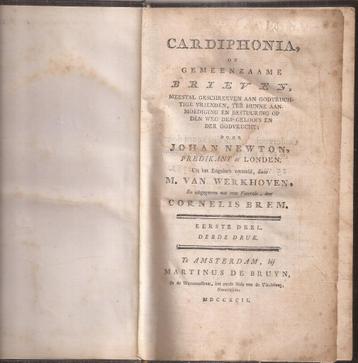 Newton, J. - Cardiphonia, of gemeenzaame Brieven, meest 1792 beschikbaar voor biedingen