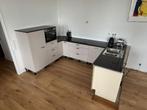 Bruynzeel keuken met koelkast, oven, kookplaat en spoelbak, Ophalen, Gebruikt, Composiet, U-keuken