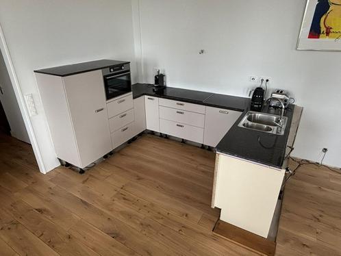 Bruynzeel keuken met koelkast, oven, kookplaat en spoelbak, Huis en Inrichting, Keuken | Complete keukens, Gebruikt, U-keuken