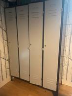 Originele Locker kast lockerkast grijs/bruin ijzer, Ophalen, Gebruikt