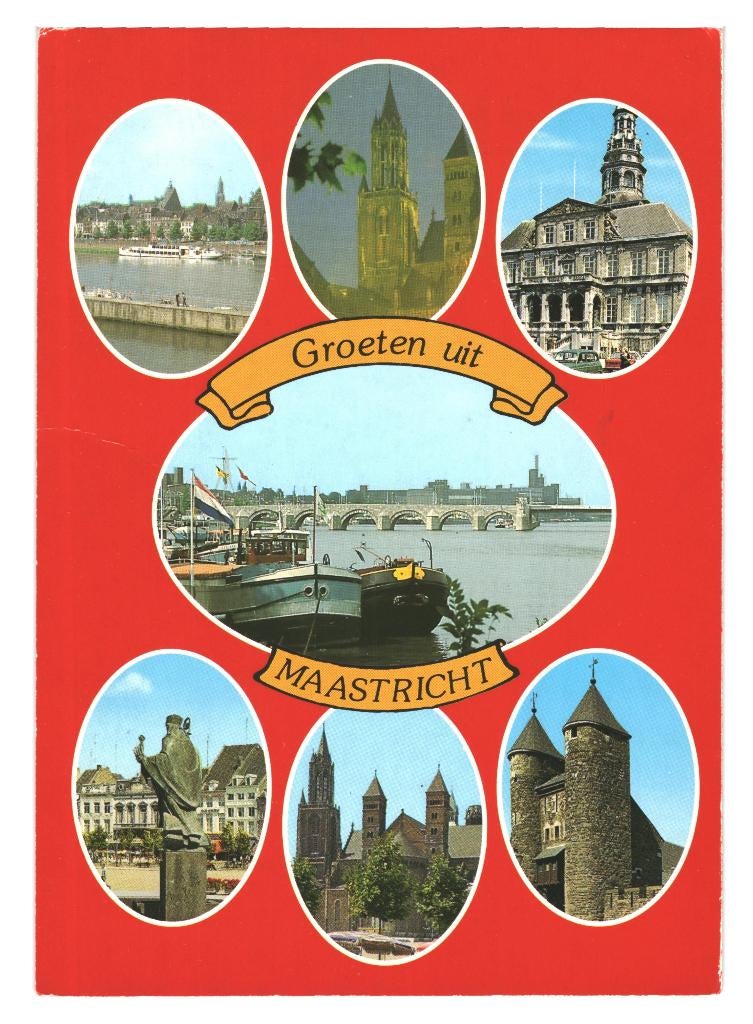 987549 Maastricht 80+ Limburg Gelopen met postzegel, Ophalen of Verzenden, 1980 tot heden, Gelopen, Limburg