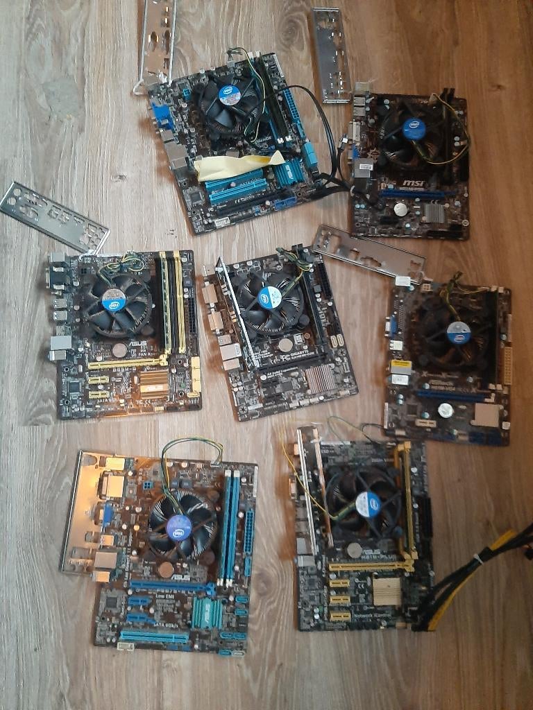 Partij moederborden mainboards intel, Computers en Software, Ophalen, Gebruikt, DDR3, Micro-ATX