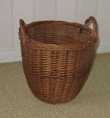 Rieten stofdoekenmandje - mandje voor poetsspullen beschikbaar voor biedingen