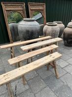 Oude houten bankjes, Antiek en Kunst, Ophalen