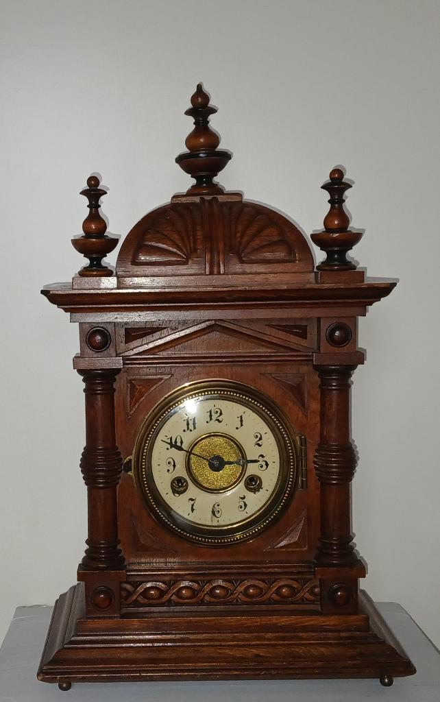 Schoorsteenmantelklok Junghans, Antiek en Kunst, Antiek | Klokken, Ophalen of Verzenden