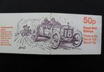 UK Postzegelboekje raceauto 1908 Royal Mail Stamps 50P, Ophalen of Verzenden, Postfris
