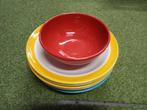6 x borden en 1 x schaal Pagnossin, Gebruikt, Ophalen of Verzenden, Bord(en), Overige stijlen