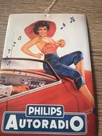 Philips Autoradio Reclamebord - Vintage Stijl, Ophalen of Verzenden, Gebruikt, Reclamebord