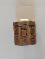 Uniek antiek zilveren 8-kantige loderein doosje, Ophalen of Verzenden, Zilver