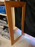 Teak spiegel, Ophalen, Zo goed als nieuw, Rechthoekig, Minder dan 100 cm