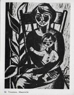 Y6 kaart schilderij v/d maand m vroemen maastricht, Ophalen of Verzenden, Ongelopen, Sterren en Beroemdheden