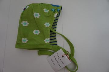 NIEUW Babymutsje strikmutsje groen - blauw bloemen - streep beschikbaar voor biedingen