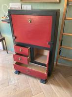 Vintage Chinees Kabinet/Bureau, Huis en Inrichting, Gebruikt, Met lade(s), 25 tot 50 cm, Overige houtsoorten