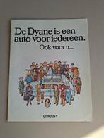 AUTOFOLDER CITROËN DYANE 1970, Ophalen of Verzenden, Zo goed als nieuw, Citroën