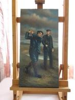 OLIEVERF OP PANEEL GOLFERS  N16, Ophalen of Verzenden