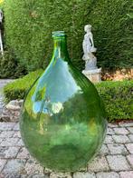 Grote groene wijnfles Dame Jeanne Italië, Tuin en Terras, Tuinvazen, Ophalen of Verzenden, Zo goed als nieuw