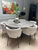 Ronde eettafel (evt. met 6 stoelen), Ophalen, 100 tot 150 cm, 150 tot 200 cm, Rond