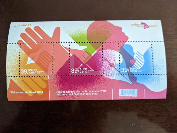 NL 2004; BLOK WEKEN VAN DE KAART, Postzegels en Munten, Postzegels | Nederland, Postfris, Na 1940, Verzenden