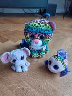 Ty Beanie Boo's Set - Ellie, Flippy,, rugzak knuffel Dotty, Ophalen of Verzenden, Nieuw, Overige typen