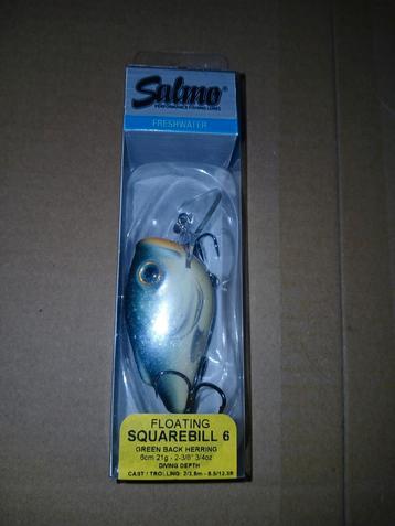 Salmo Squarebill 6 kleur Green Back Herring  beschikbaar voor biedingen