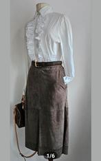 Suède rok Taupe, Maat 38/40 (M), Bruin, Ophalen of Verzenden, Zo goed als nieuw