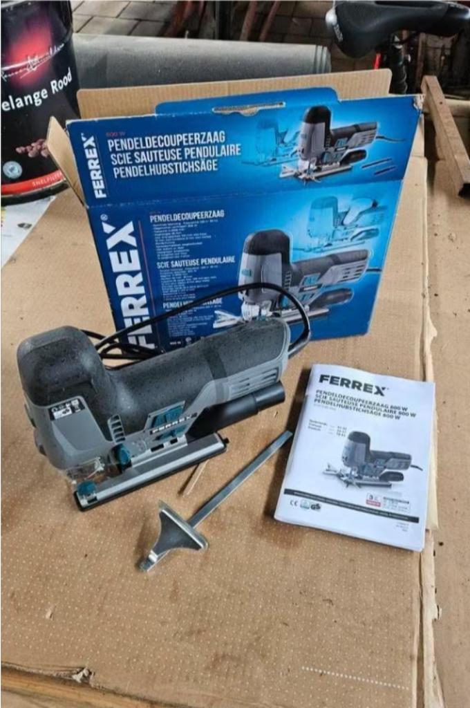 Ferrex decoupeerzaag met laser, Doe-het-zelf en Verbouw, Gereedschap | Zaagmachines, Nieuw, Decoupeerzaag, Minder dan 600 watt
