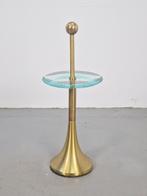 Vintage Fontana Arte Side Table messing glas 1960 Italy