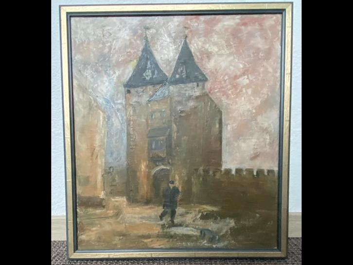 Schilderij Helpoort Maastricht, Antiek en Kunst, Kunst | Schilderijen | Klassiek, Ophalen