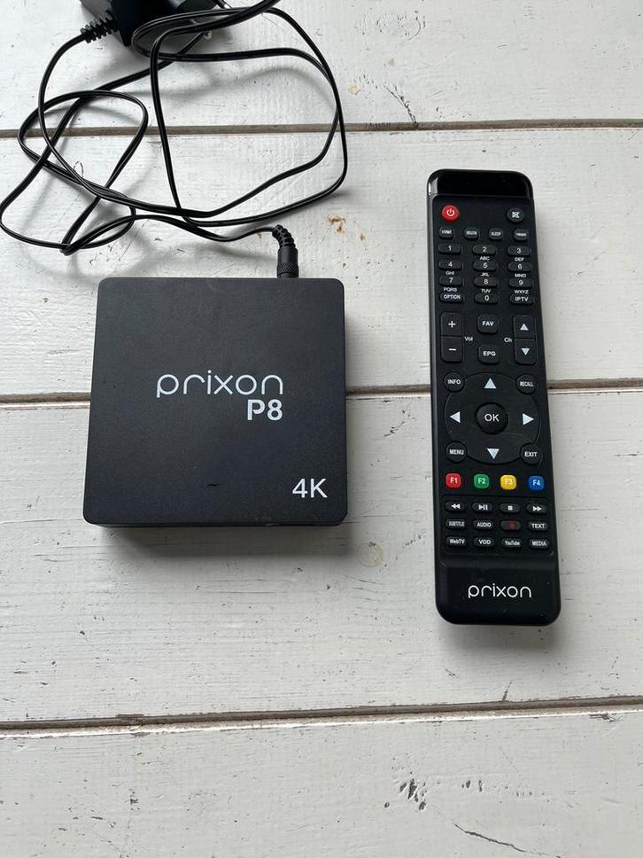 PRIXON P8 4K IPTV Box, Audio, Tv en Foto, Decoders en Harddiskrecorders, Gebruikt, Decoder, Ophalen of Verzenden