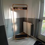 Kledingrek kapstok net schoenenrek goudkleurig 190x75cm, Ophalen, Zo goed als nieuw