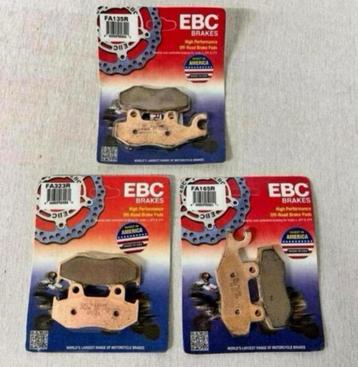 3x remblok set motor remblokken set EBC FA323R FA165R FA135R beschikbaar voor biedingen