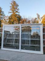 Prachtige SCHUIFPUI HR+ hardhout !!!, Ophalen, Gebruikt, 225 cm of meer, Inclusief glas