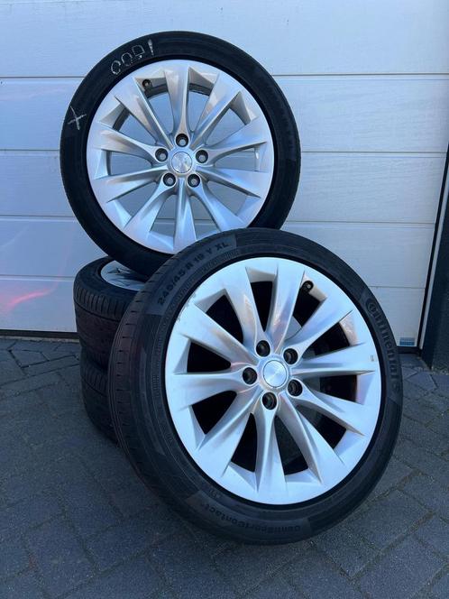 Tesla Model S velgen 19 Inch Origineel 5x120, Auto-onderdelen, Banden en Velgen, Banden en Velgen, Zomerbanden, 19 inch, 245 mm