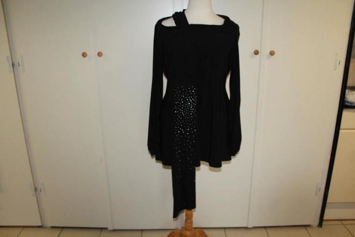 Joseph Ribkoff prachtig apart glitter/zwart tuniek mt 46, Kleding | Dames, Blouses en Tunieken, Zo goed als nieuw, Maat 46/48 (XL) of groter