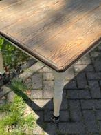 Franse keuken-tafel, eikenhout,lade, patine, sfeervol, Ophalen