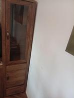 Vitrinekast VEDDE 2 deuren wild eiken, Huis en Inrichting, Kasten | Vitrinekasten, Ophalen, Eikenhout, 50 tot 100 cm, Zo goed als nieuw