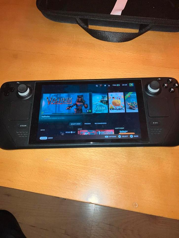 Steam Deck - 256gb + 512gb micro sd, Spelcomputers en Games, Spelcomputers | Overige, Zo goed als nieuw, Ophalen of Verzenden