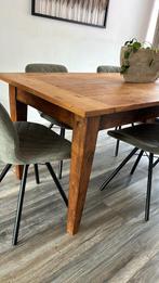 Mooie eettafel - mangohout, Huis en Inrichting, Tafels | Eettafels, Ophalen, 50 tot 100 cm, 50 tot 100 cm, Zo goed als nieuw