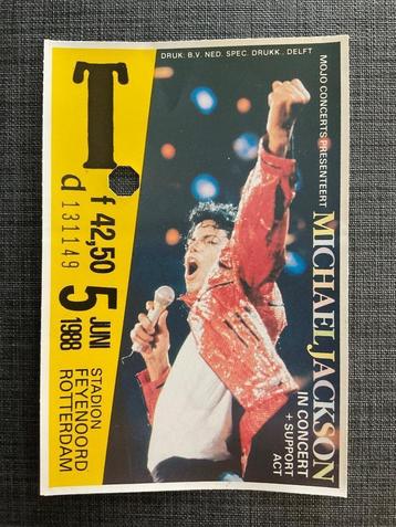Oud Concert Kaartje MICHAEL JACKSON 5 Juni 1988 beschikbaar voor biedingen