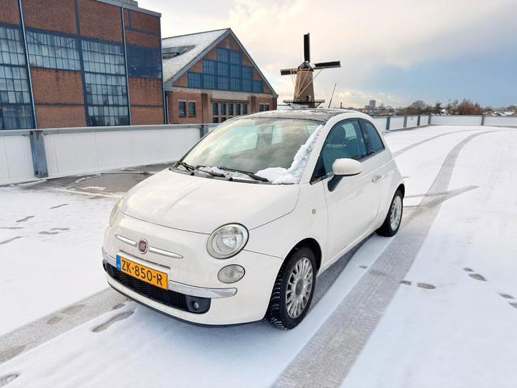 Fiat 500 Wit, Auto's, Fiat, Particulier, Airconditioning, Elektrische ramen, Mistlampen, Panoramadak, Benzine, Hatchback, Handgeschakeld