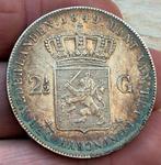 Nederland, schaarse 2,5 gulden 1849 PR-, Postzegels en Munten, Munten | Nederland, Ophalen of Verzenden, Koning Willem II, 2½ gulden