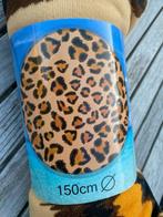 Nieuwe Ronde Strandhanddoek Luipaardprint 150cm, Ophalen of Verzenden, Nieuw, Beige, Handdoek