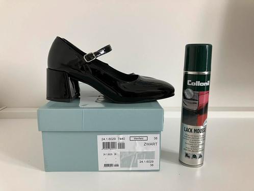 Manfield Mary Jane pumps zwart lak mt 38 nieuwstaat, Kleding | Dames, Schoenen, Nieuw, Pumps, Zwart, Ophalen of Verzenden
