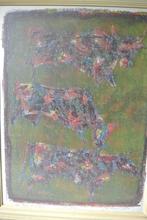 jan bezemer litho 5 KOEIEN, Ophalen of Verzenden