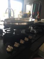 Super grote Demeyere Wokpan 38x38cm + RVS Deksel, Huis en Inrichting, Keuken | Potten en Pannen, Gebruikt, Ophalen of Verzenden