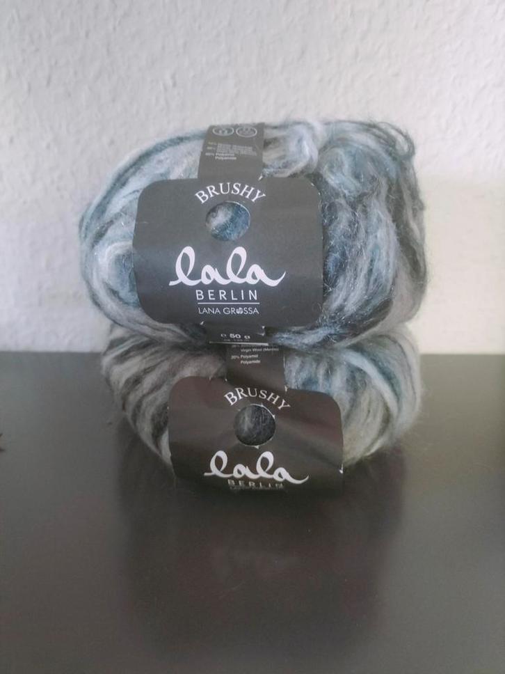 breigaren Brushy Lala Berlin van Lana Grossa met mohair, Hobby en Vrije tijd, Breien en Haken, Nieuw, Breien of Haken, Wol of Garen